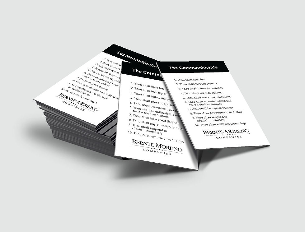 Commandment Cards