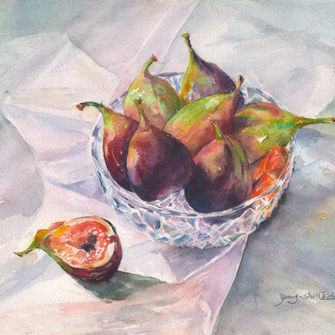 Original Watercolor painting of  in the Still Life collection. This painting is For Sale.