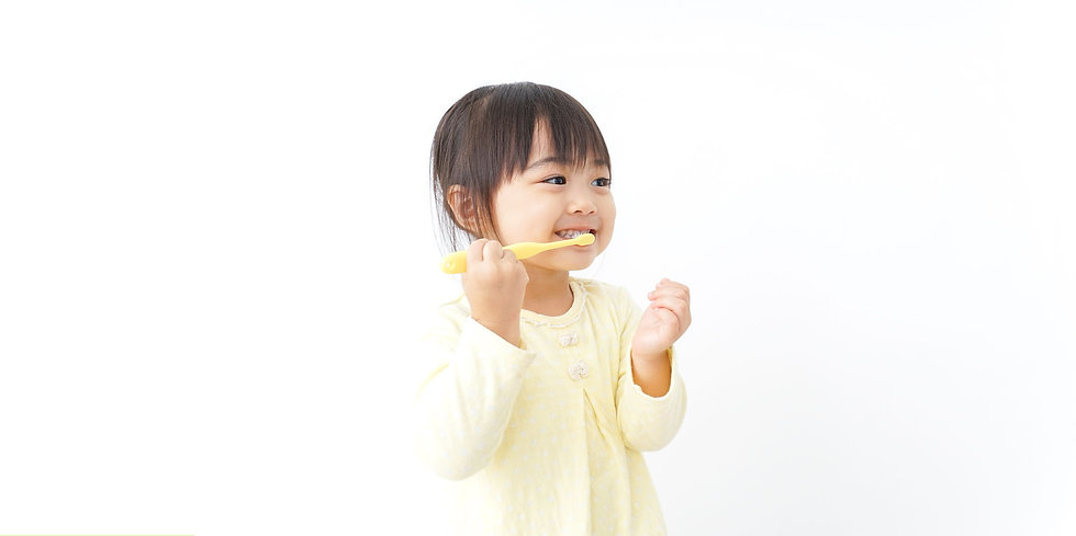 歯みがきをする子ども