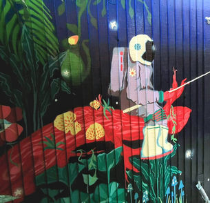 Laura paints Leicester! Our designer + office manager has been busy.