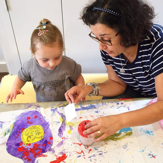 Our wonderful teacher Pati at Toddler Class
