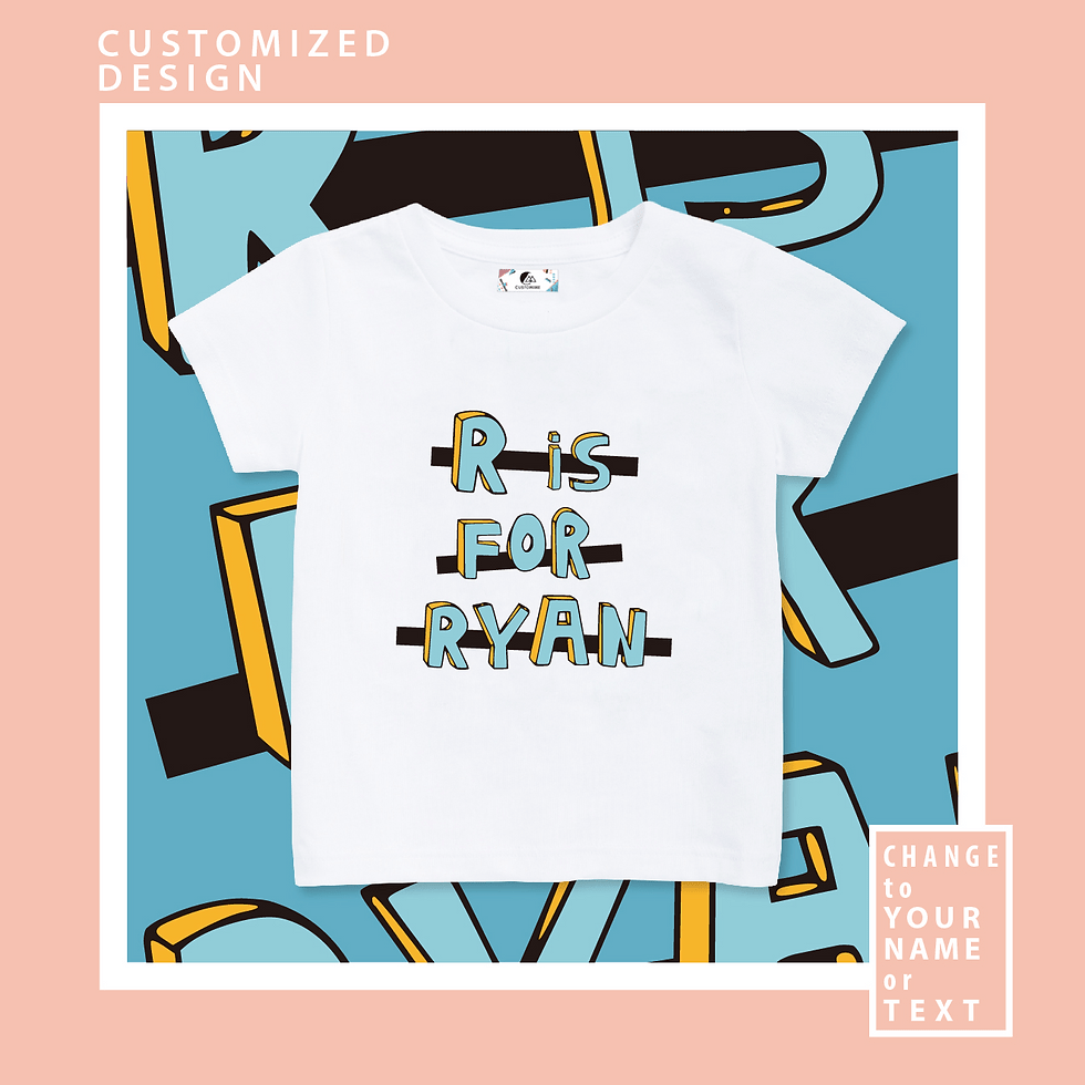 3D Alphabet T-Shirt (Kid)