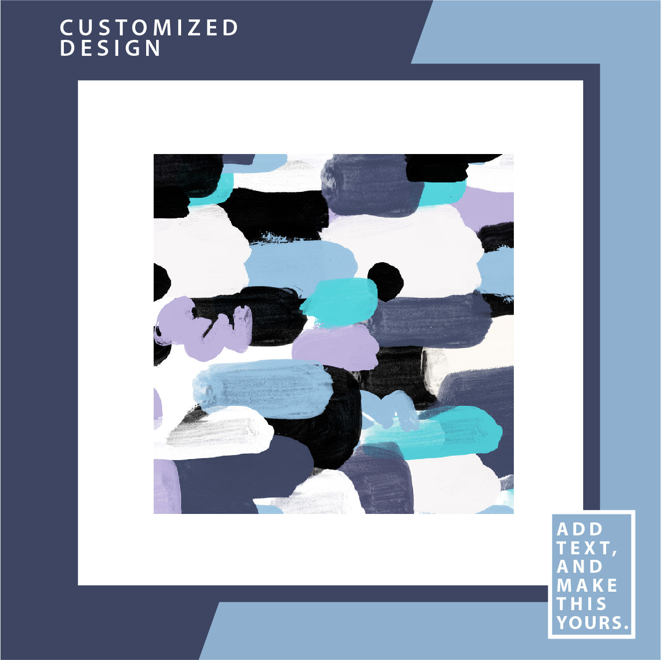 Blue Pastel Paint  - Soft Chiffon Scarf