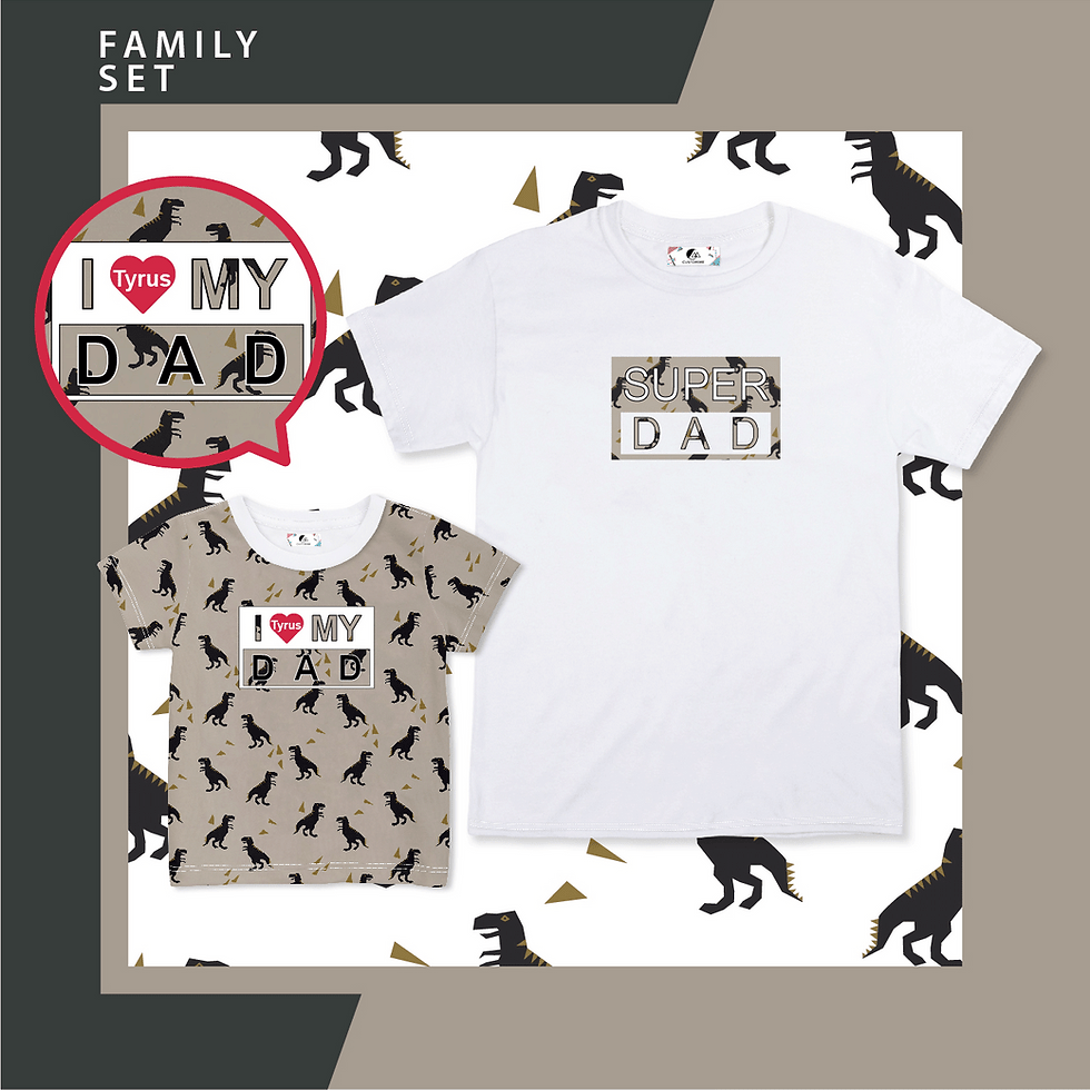 RAWR! I'm Dino Father's Day Set (Father & Son)