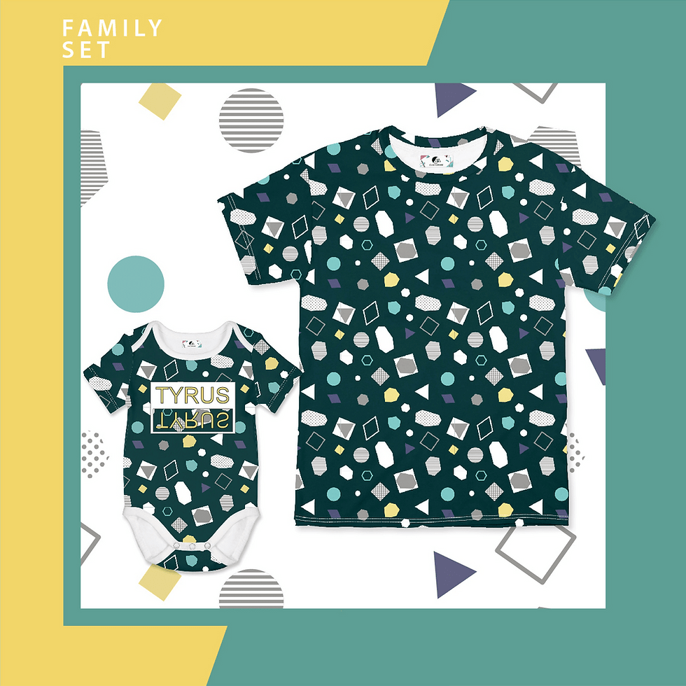 Shape & Space Boy & Dad Matching Set (Baby)