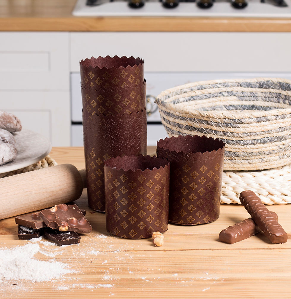 Thumbnail: 3.5oz Panettone Paper Mold | Pack of 25 pcs - Paper Baking Molds Universal Brown