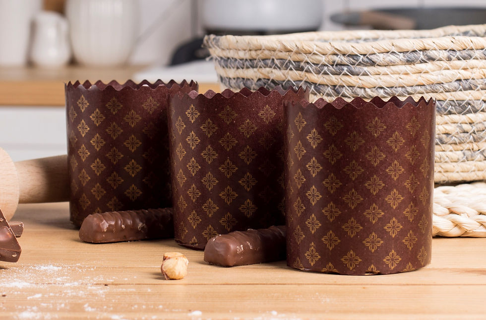 Thumbnail: 3.5oz Panettone Paper Mold | Pack of 25 pcs - Paper Baking Molds Universal Brown
