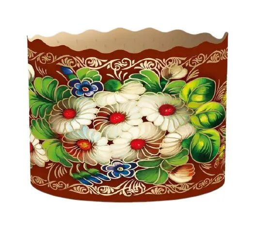 Thumbnail: 17 oz Panettone Paper Mold Brown - Pack of 12 pcs