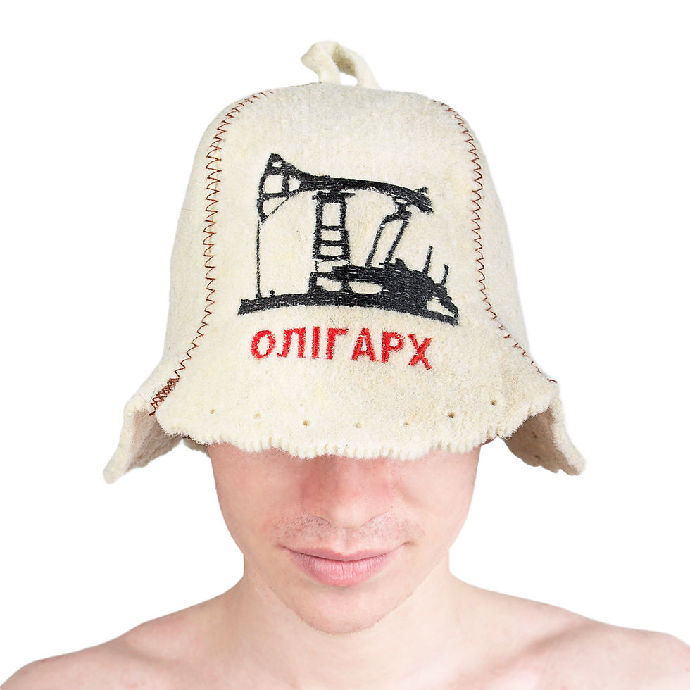Thumbnail: SHSH trade group Ukrainian Sauna Hat Oligarch for Sauna Banya Bath House - Sauna