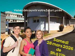 Cliquez pour découvrir la vidéo                        "Journée portes ouvertes des lycées de Fumel" le samedi 28 mars de 9H00 à 12H00