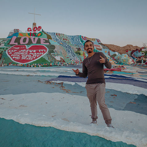 Viajero en Slab City
