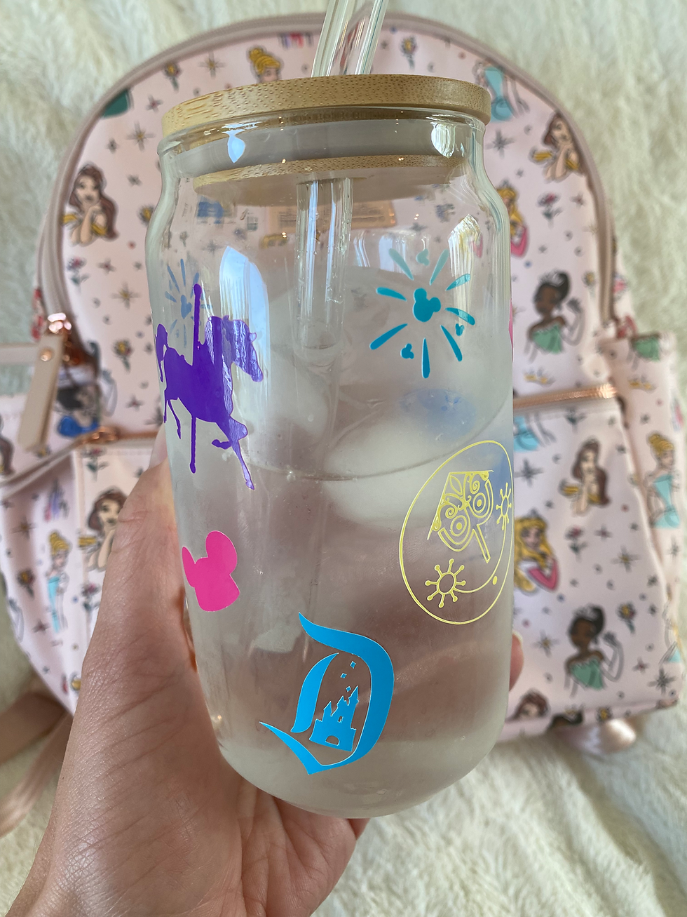 Thumbnail: Colour Changing Fantasyland Glass Tumbler