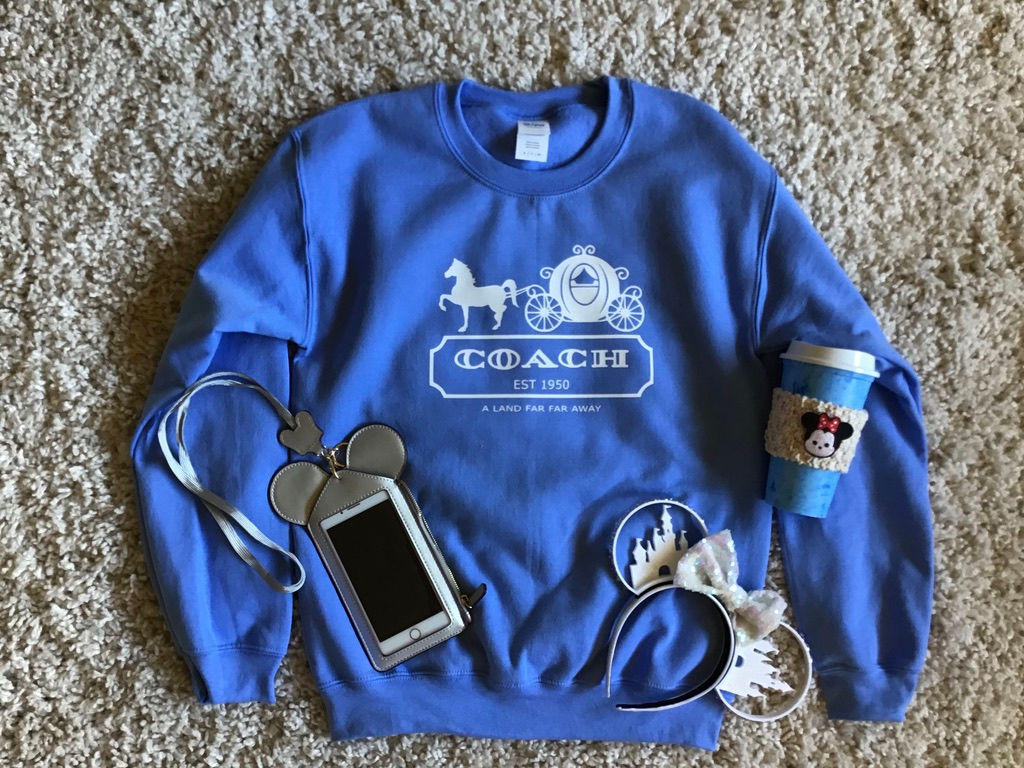 Pumpkin Princess Inspired Coach Pull Over Crew Neck Sweatshirt