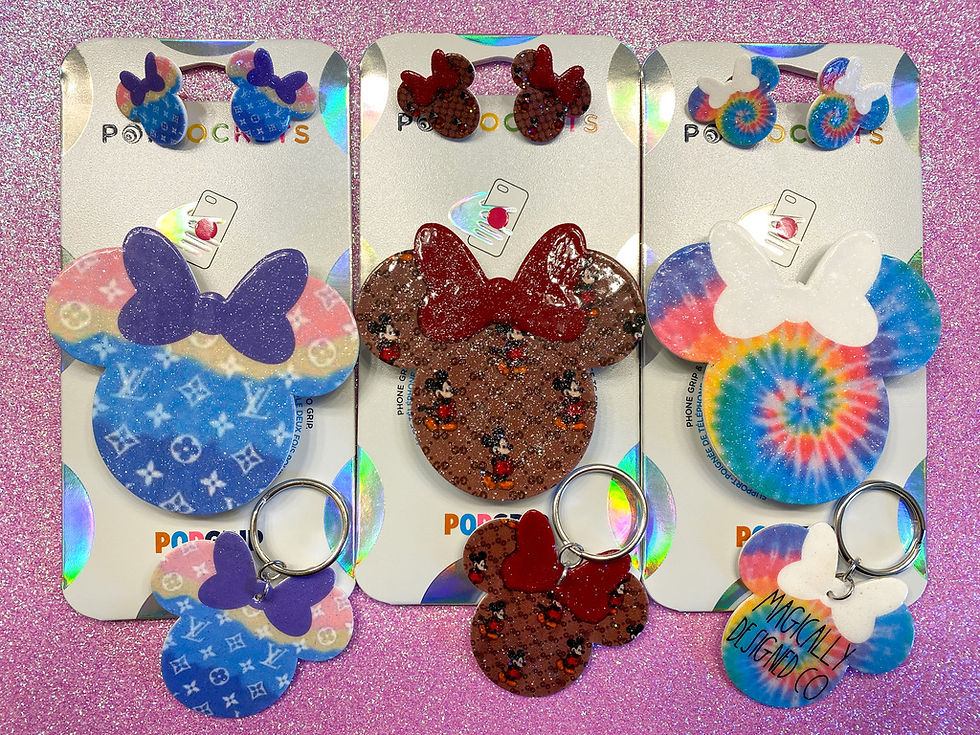 Designer Inspired Mouse Head Popsocket