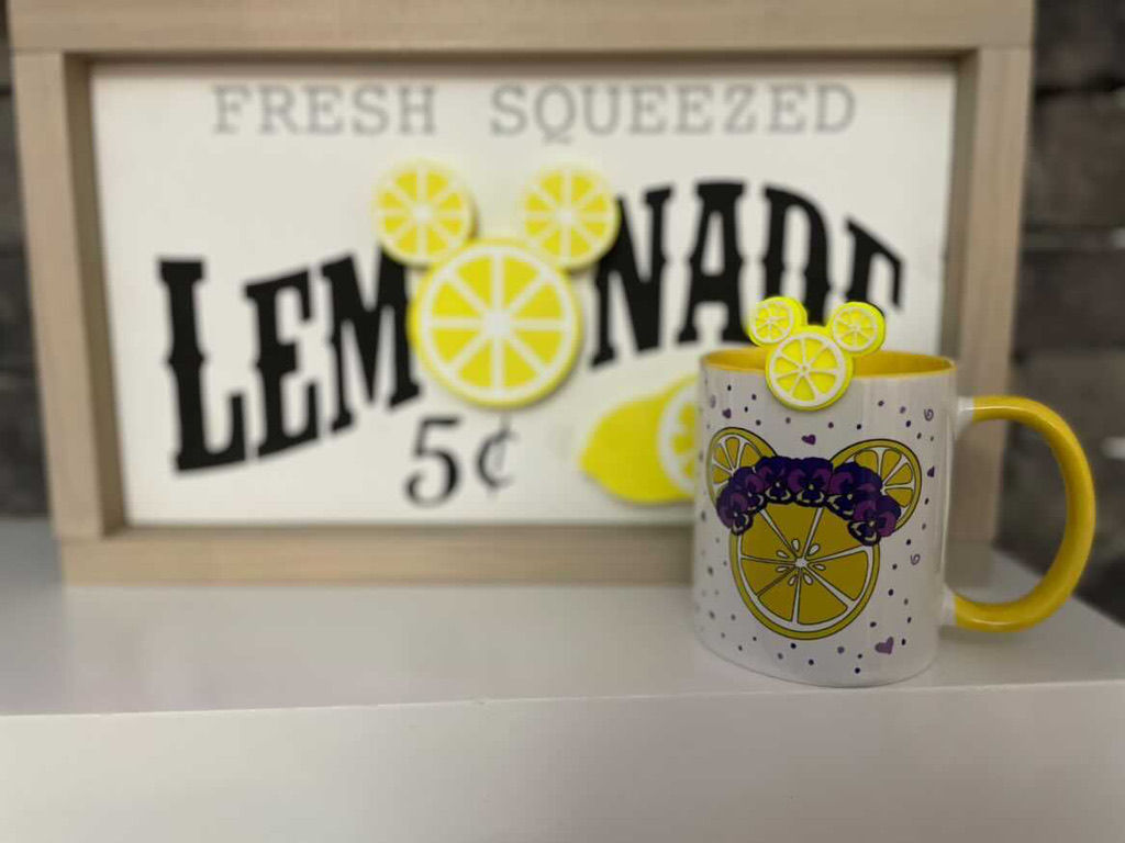 Citrus Fruit 2 in 1 Cup Charm Topper - Violet Lemonade, Orange, Grapefruit& Lime