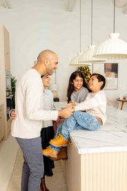 family fun and laughter relaxed and natural family photoshoot in toronto