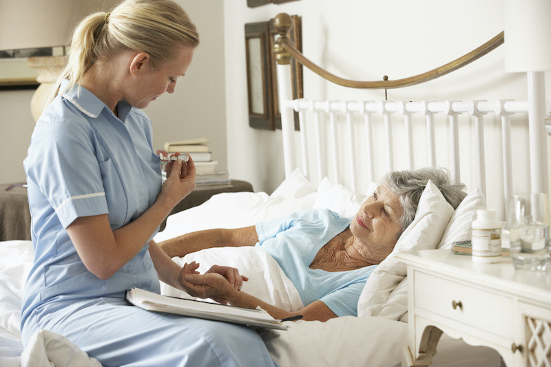 home healthcare worker protected by Sky Alert