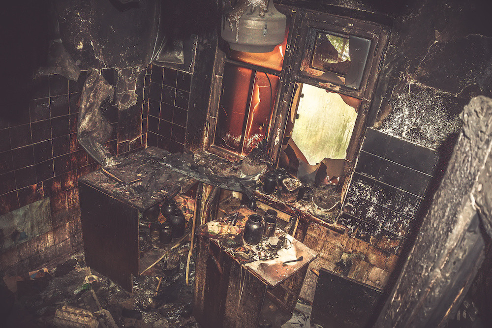 fire damage cleaning through React