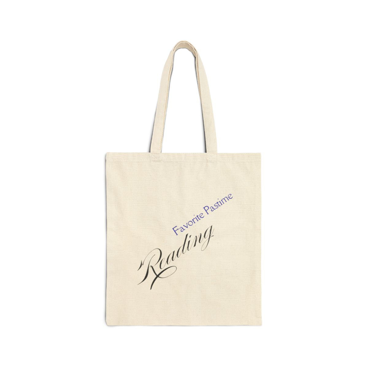  Favorite Pastime Reading Cotton Canvas Tote Bag