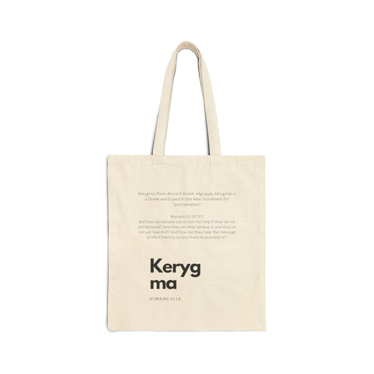 Romans 10:14 Cotton Canvas Tote Bag