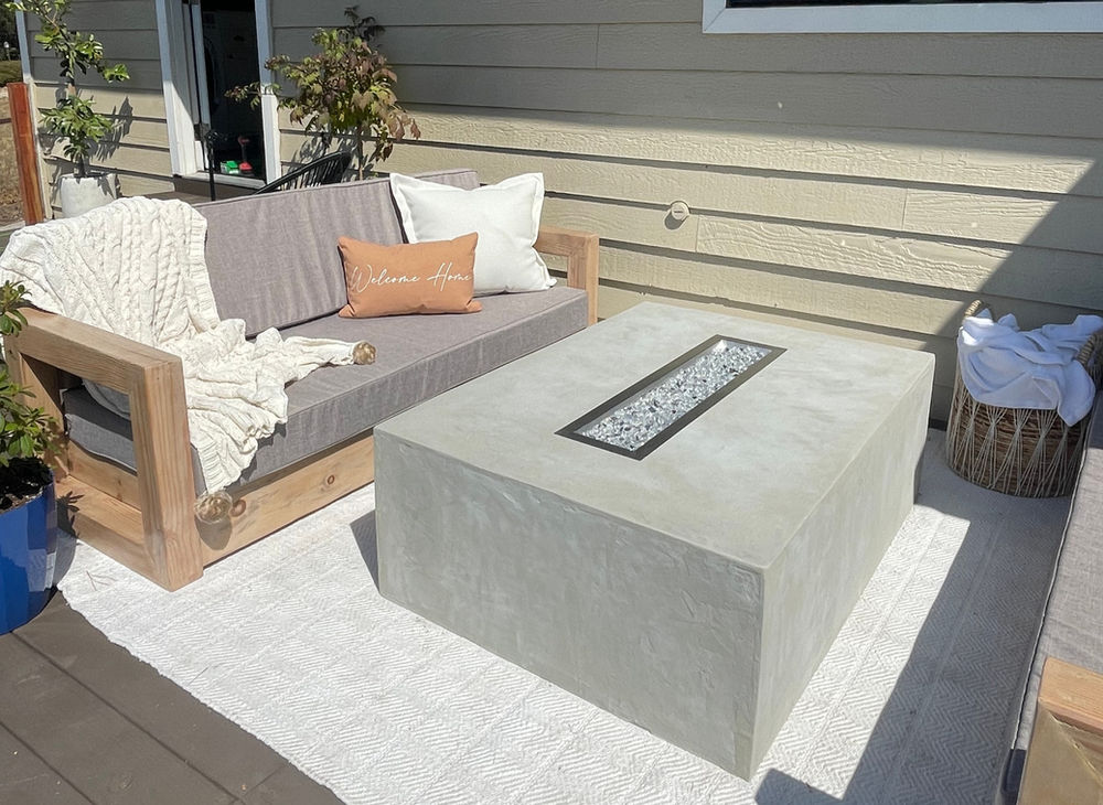 DIY Faux Concrete Fire Pit!