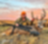 Hunter with harvested game in South Dakota outdoors