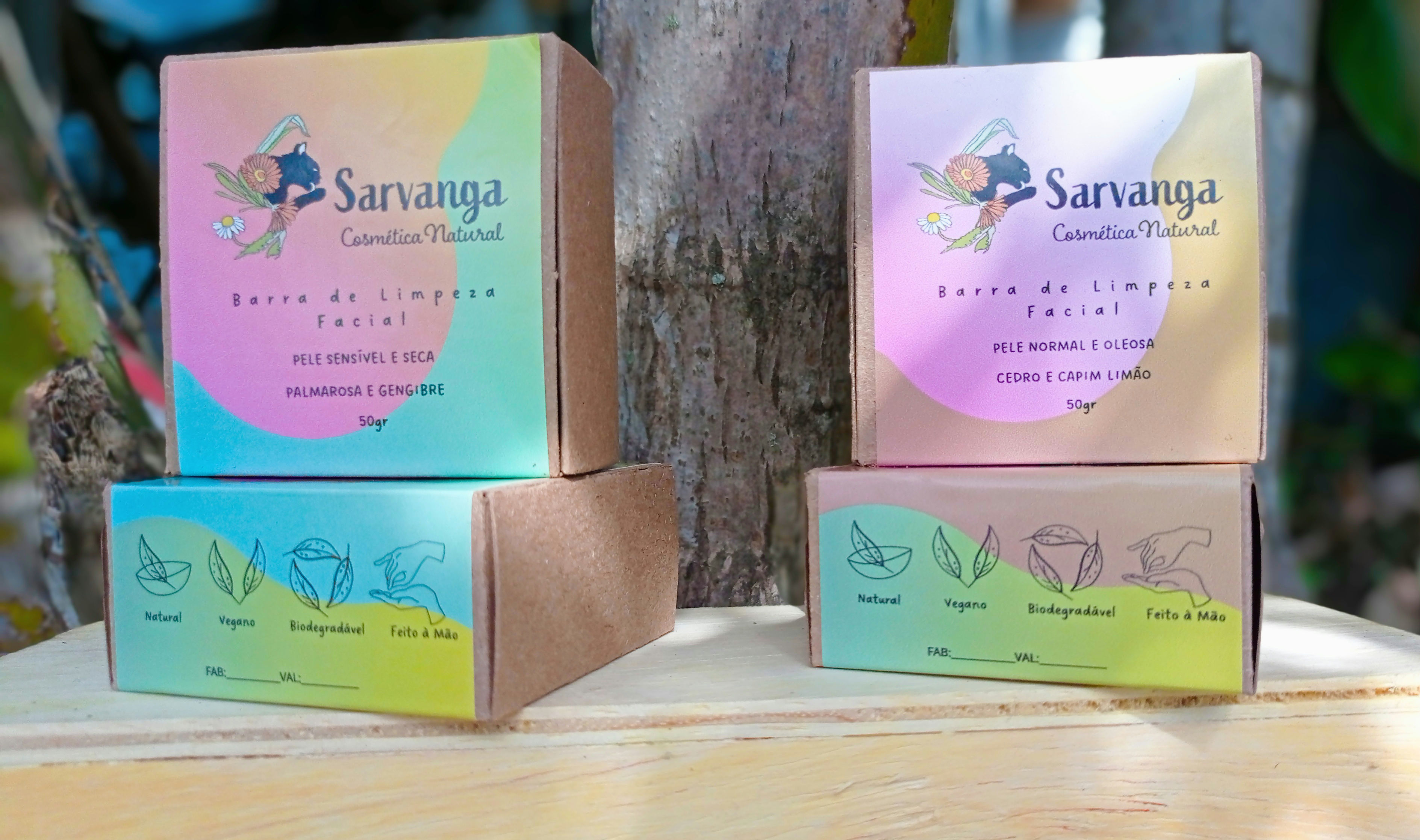 Barras de limpeza facial