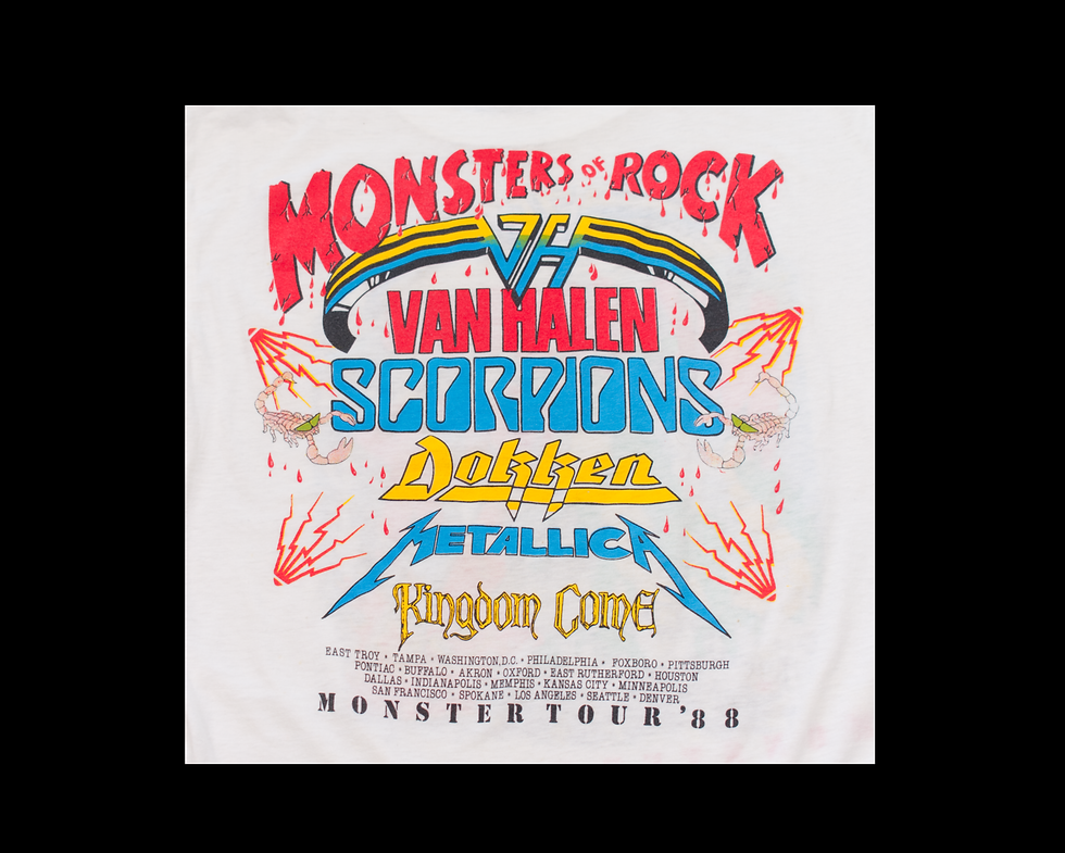 Thumbnail: 1988 Van Halen Monsters Of Rock Tour T-shirt
