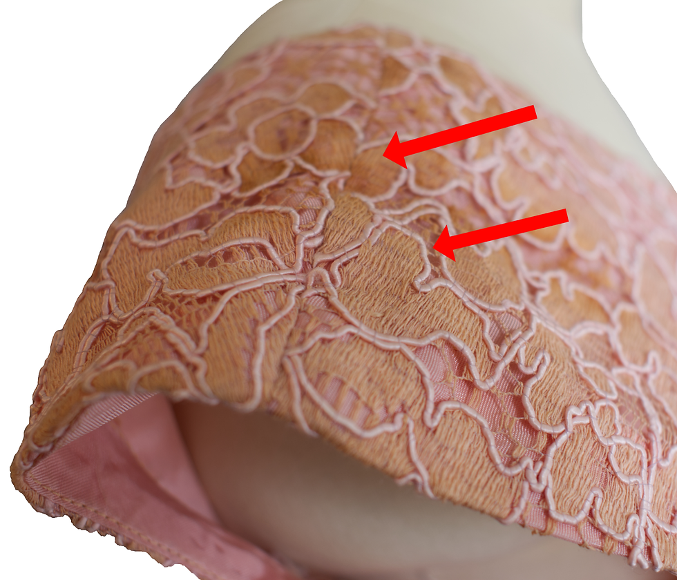 Thumbnail: 50's/60's Dusty Rose Lace Dress w/Silk Chiffon Sash