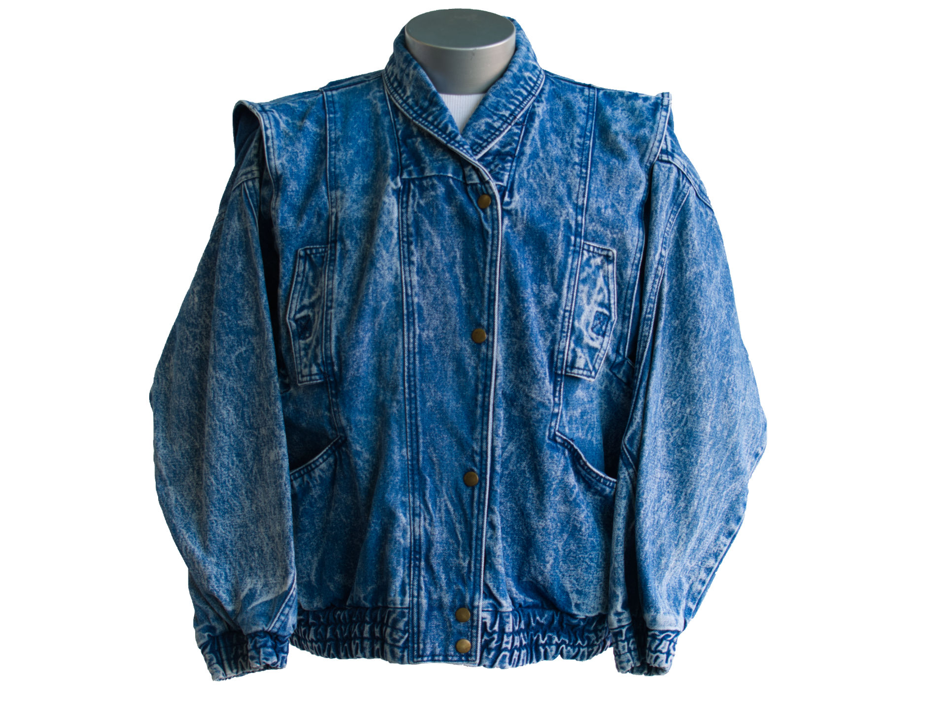 1980's Stefano Stonewash Blue Jean Jacket