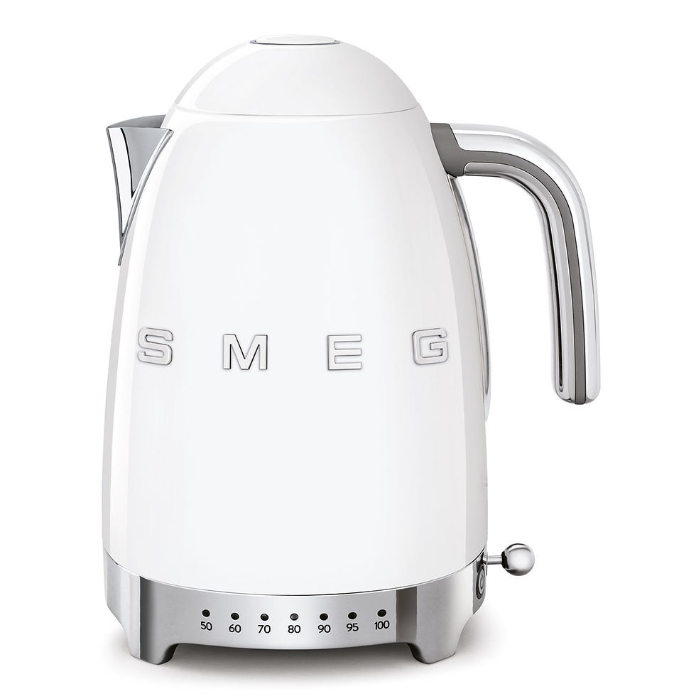 Thumbnail: SMEG Temperature Kettle 1.7 L Capacity White, Glossy 50's Style