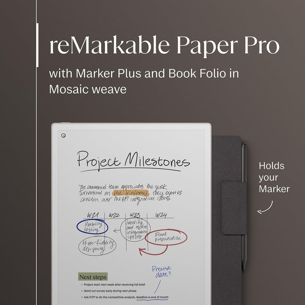 Thumbnail: reMarkable PaperPro + MarkerPlus + Book Folio Pro Basalt