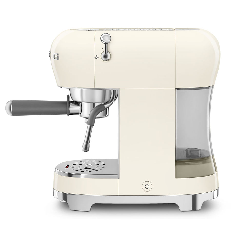 Thumbnail: SMEG Espresso Coffee Machine Cream, Retro-style
