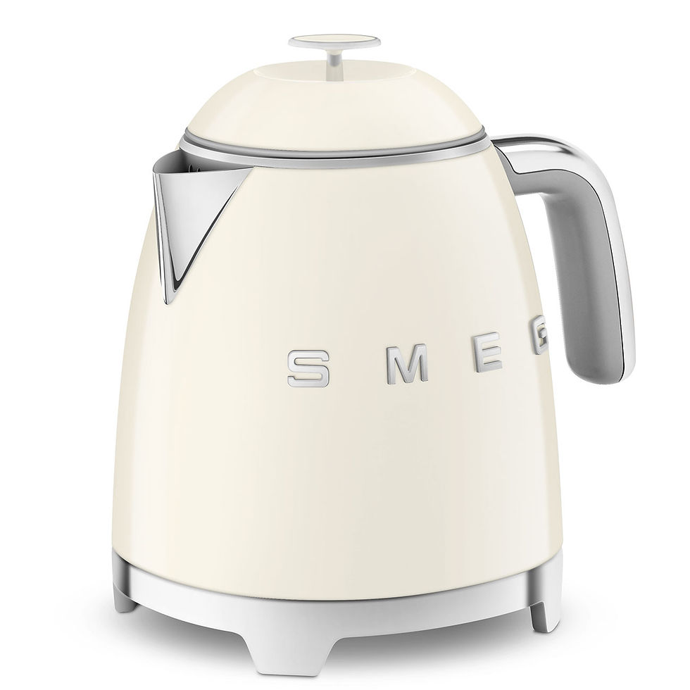 Thumbnail: SMEG Mini Kettle 0.8 L Capacity Cream, Glossy 50's Style