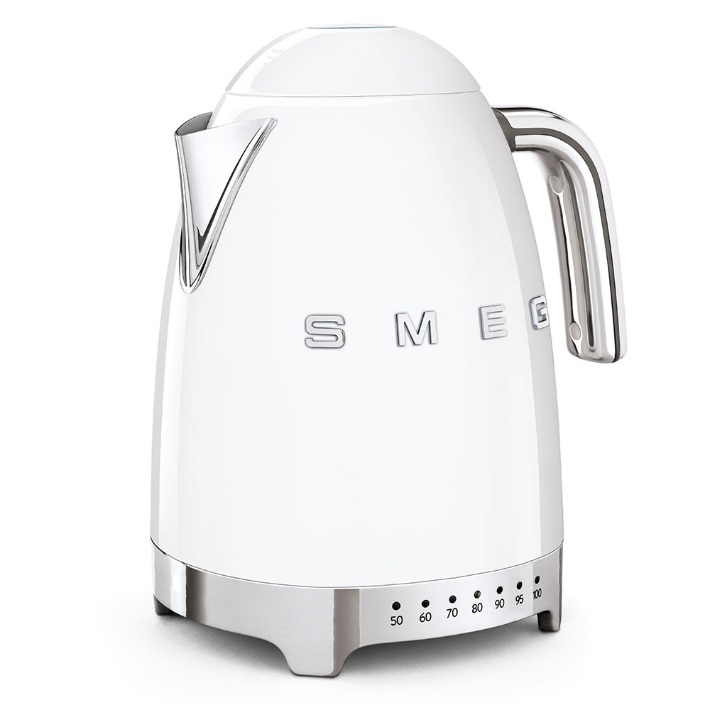 SMEG Temperature Kettle 1.7 L Capacity White, Glossy 50's Style