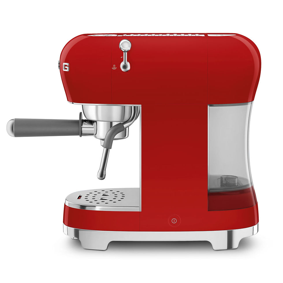 Thumbnail: SMEG Espresso Coffee Machine Red, Retro-style