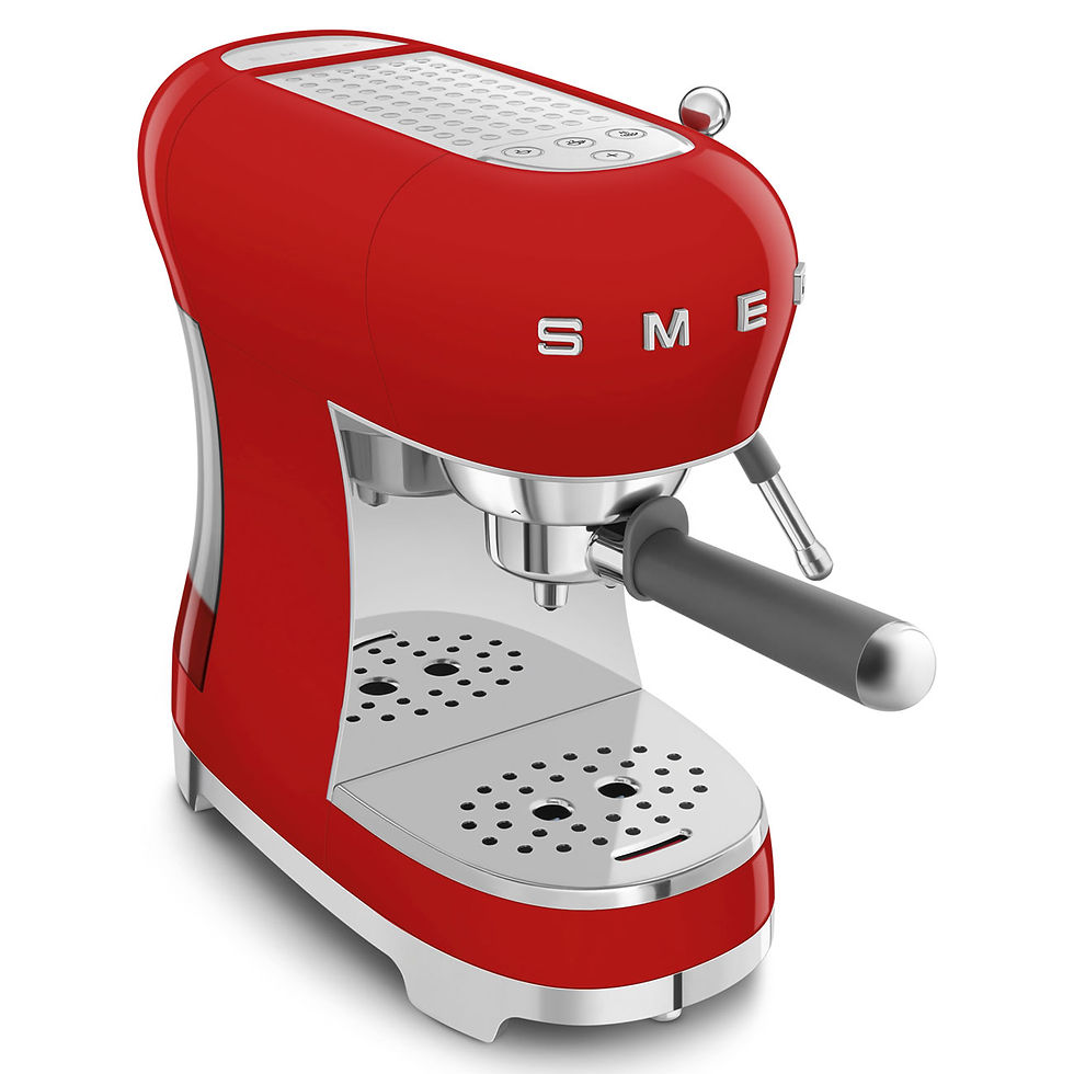 Thumbnail: SMEG Espresso Coffee Machine Red, Retro-style
