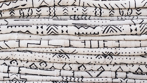 Black Pattern on White Fabric