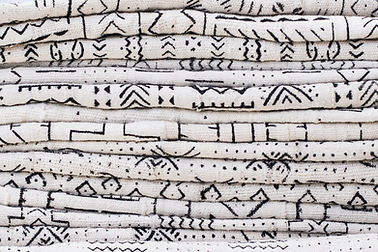 Black and White Mudcloth Fabric