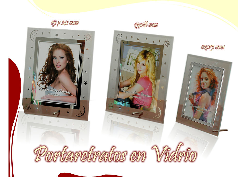 Portaretratos en Vidrio
