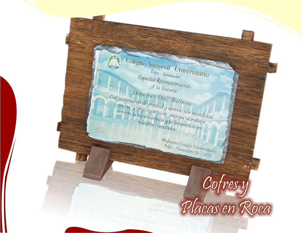 Placas en Roca Personalizadas