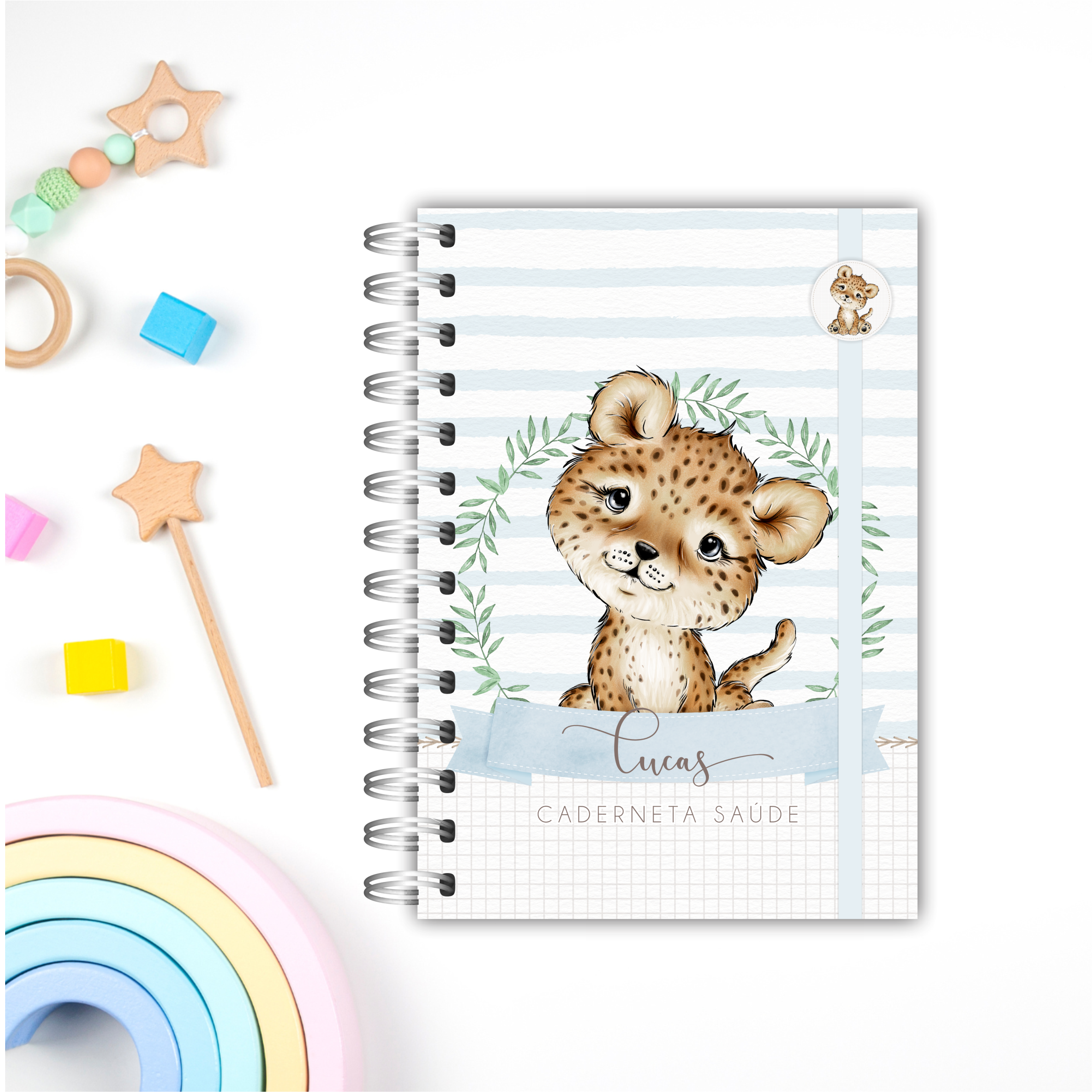 Caderneta de Saúde - Personalizada - Animais da Selva
