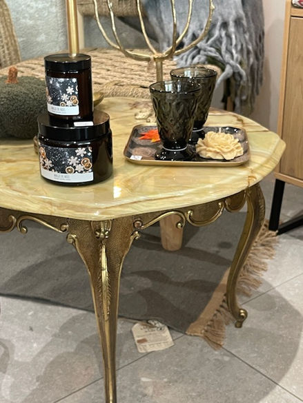 table basse vintage en marbre