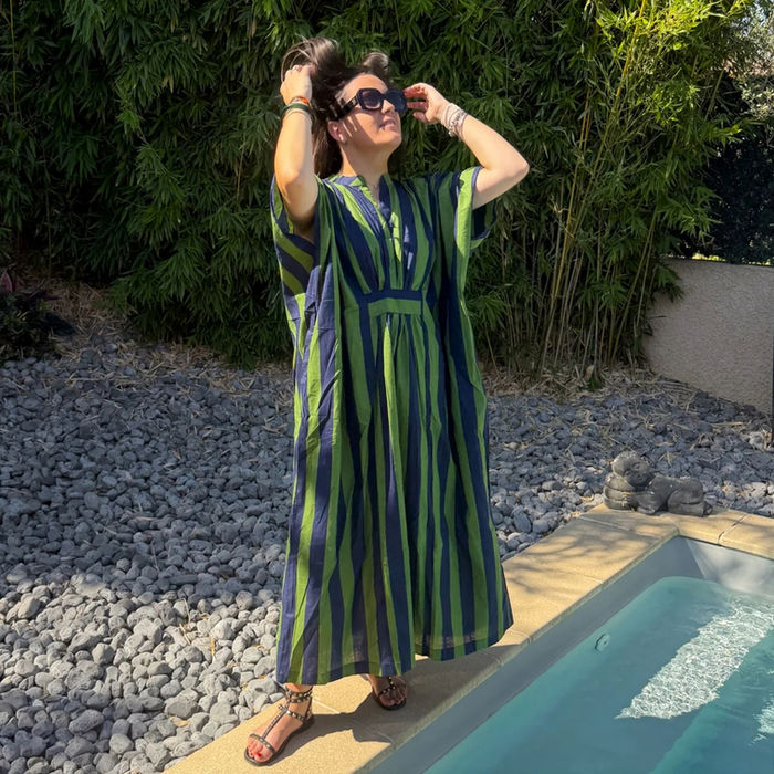 Robe kaftan en coton