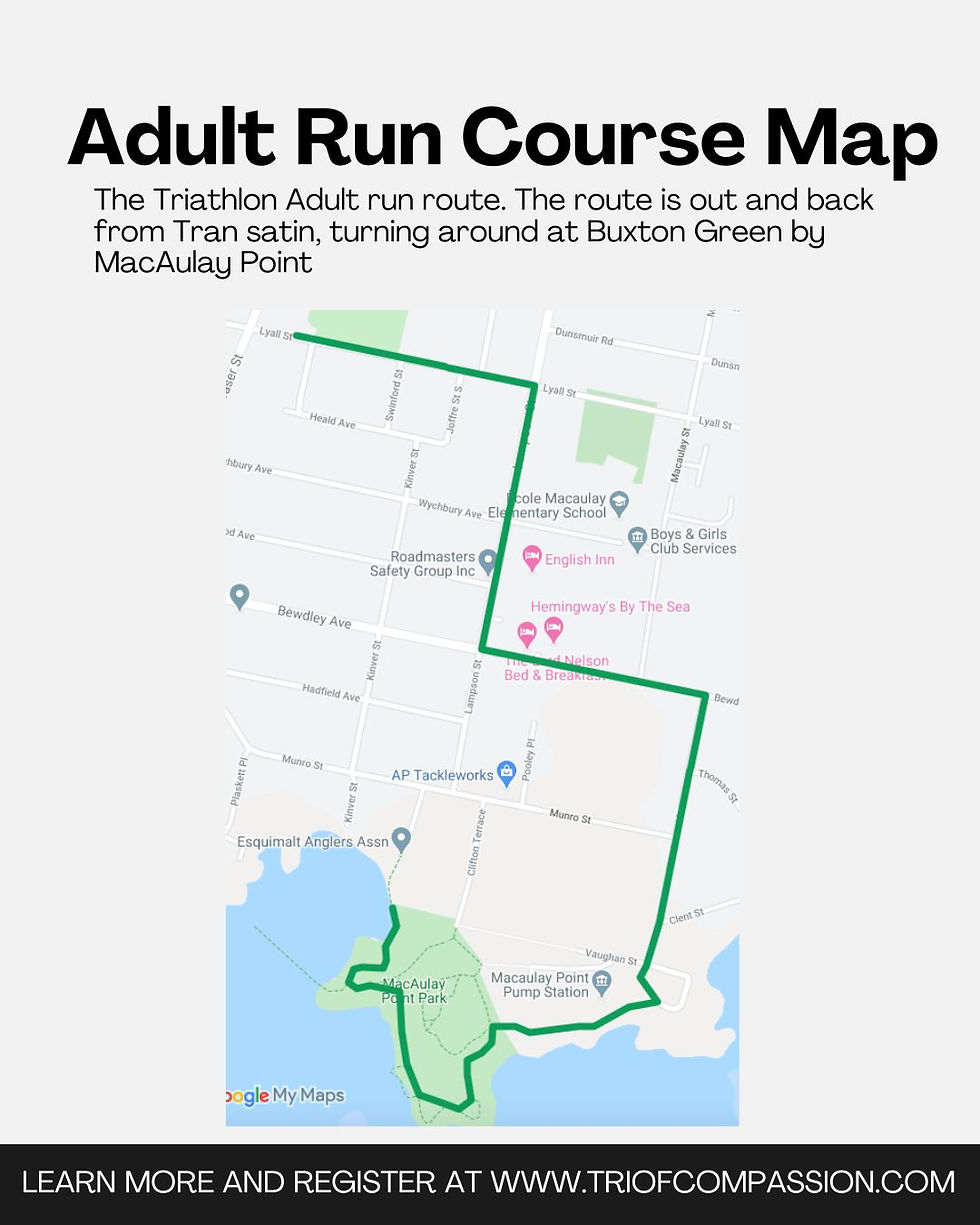 Adult Run Course Map TOC 2026