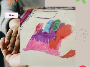 Completed artwork: Hands, Holding Space *MH