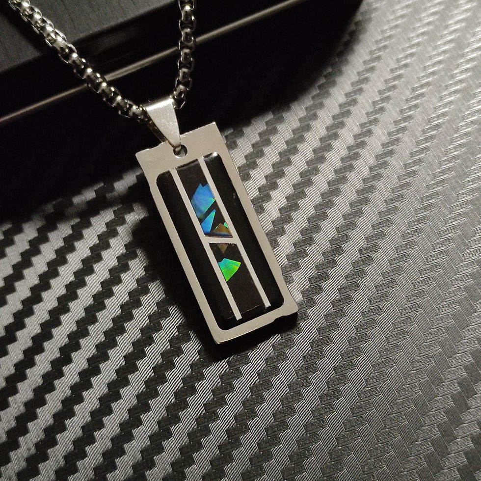 Miniature : Switch pour collier interchangeable homme AIMANTIK modèle Réplik noir et argent