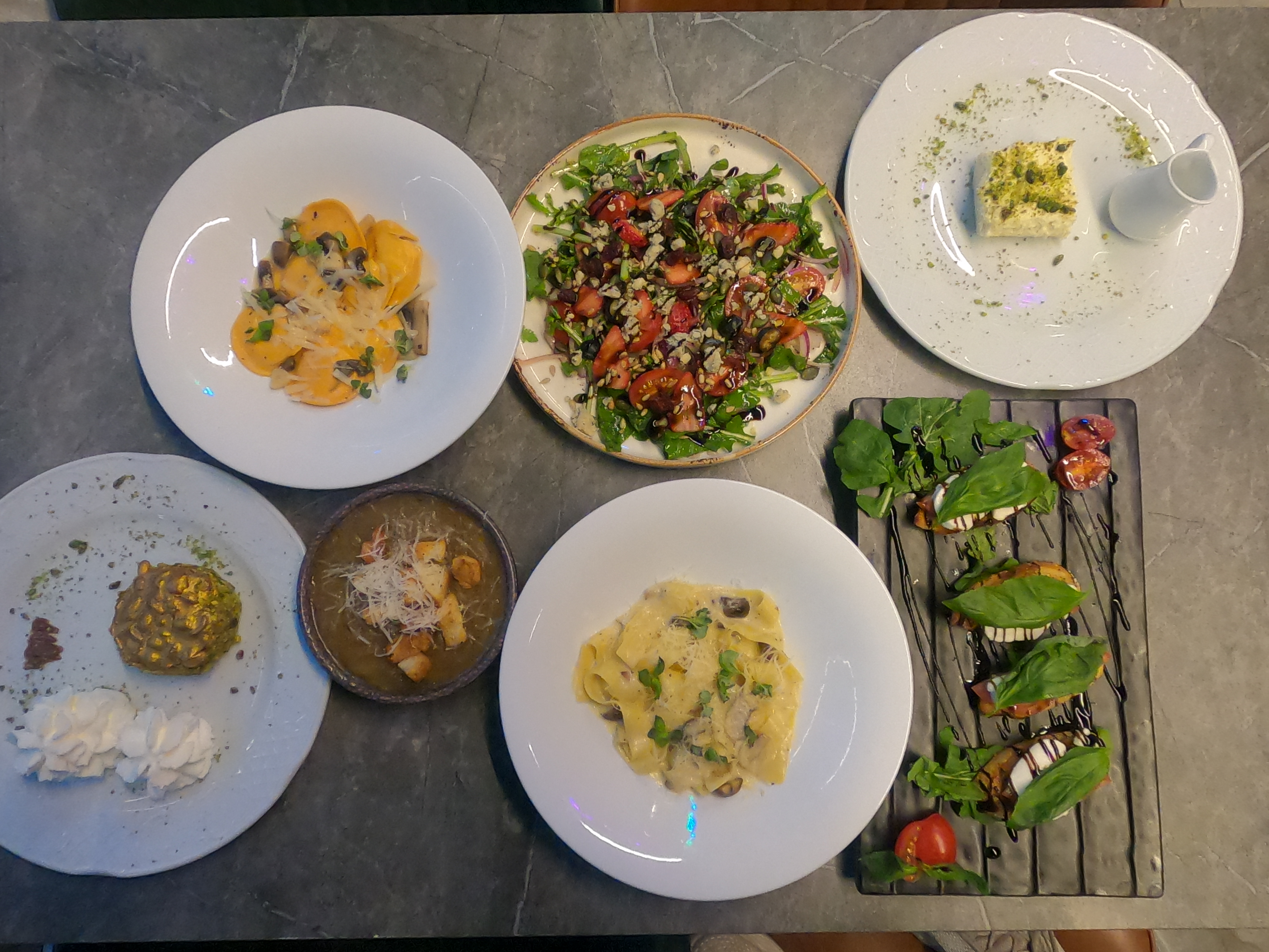 Arranged Food and Objects