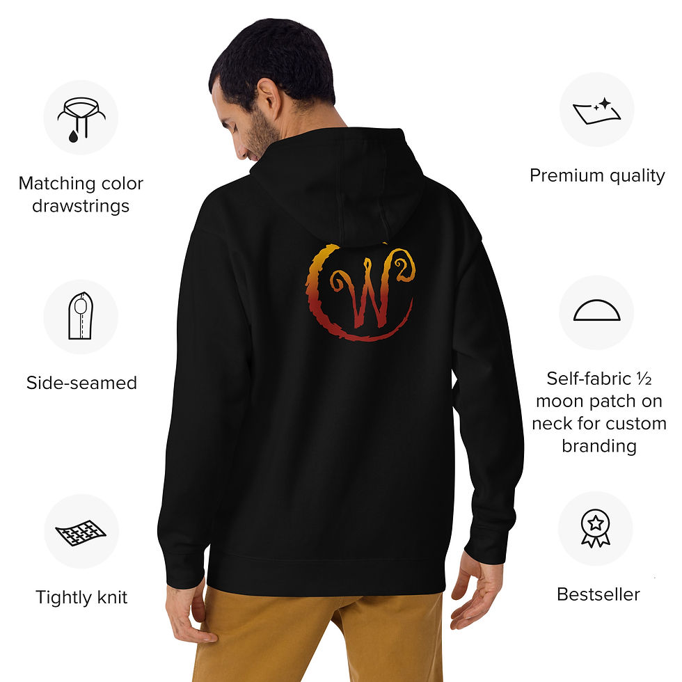 Thumbnail: Wonderfully Weird Signature Hoodie in Black & White