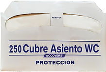 repuestos papel cubre wc